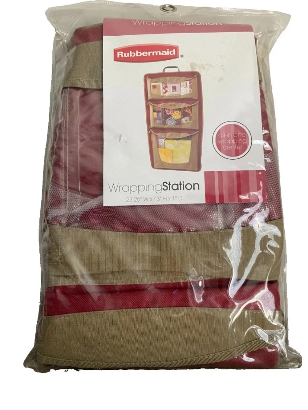 Rubbermaid Wrapping Station Gift Wrap Ribbon Gift Bag Organizer Crafts Holidays